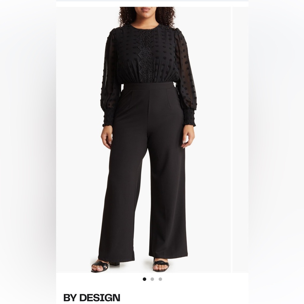 By Design Women's Black Wide-Leg Pants